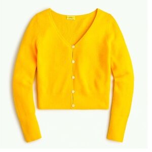 J. Crew Limited Edition Cropped Featherweight Cashmere Cardigan